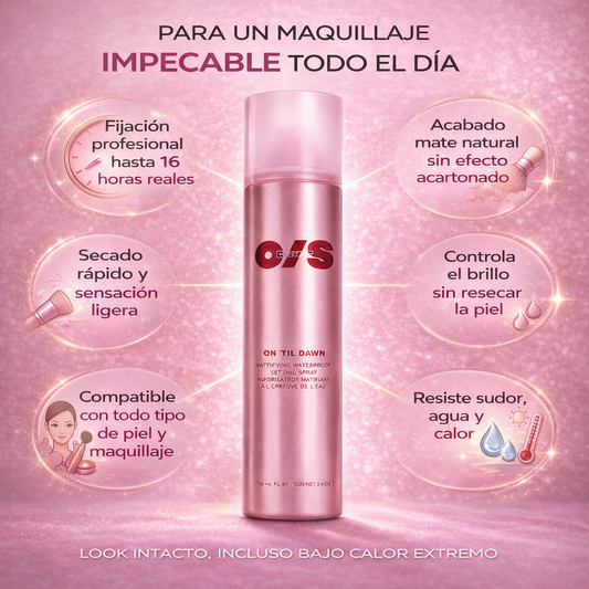 Spray Matizante On ’Til Dawn: Fijación Profesional Hasta Por 16 Horas