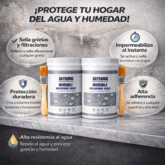 Sellador Impermeable Invisible: Protección Profesional Antifugas. 2x1 (500g C/U)