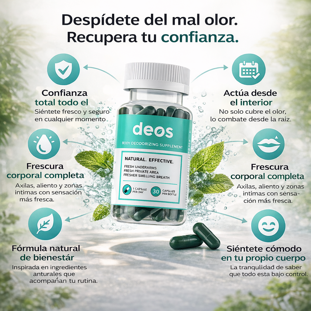 Deos: Frescura corporal desde el interior 🌿