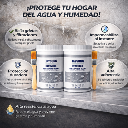Sellador Impermeable Invisible: Protección Profesional Antifugas. 2x1 (500g C/U)